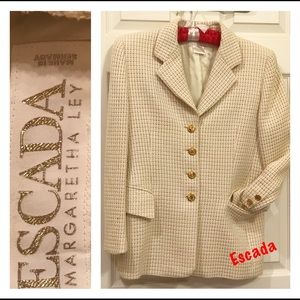Vintage Escada Tweed Jacket SZ 40